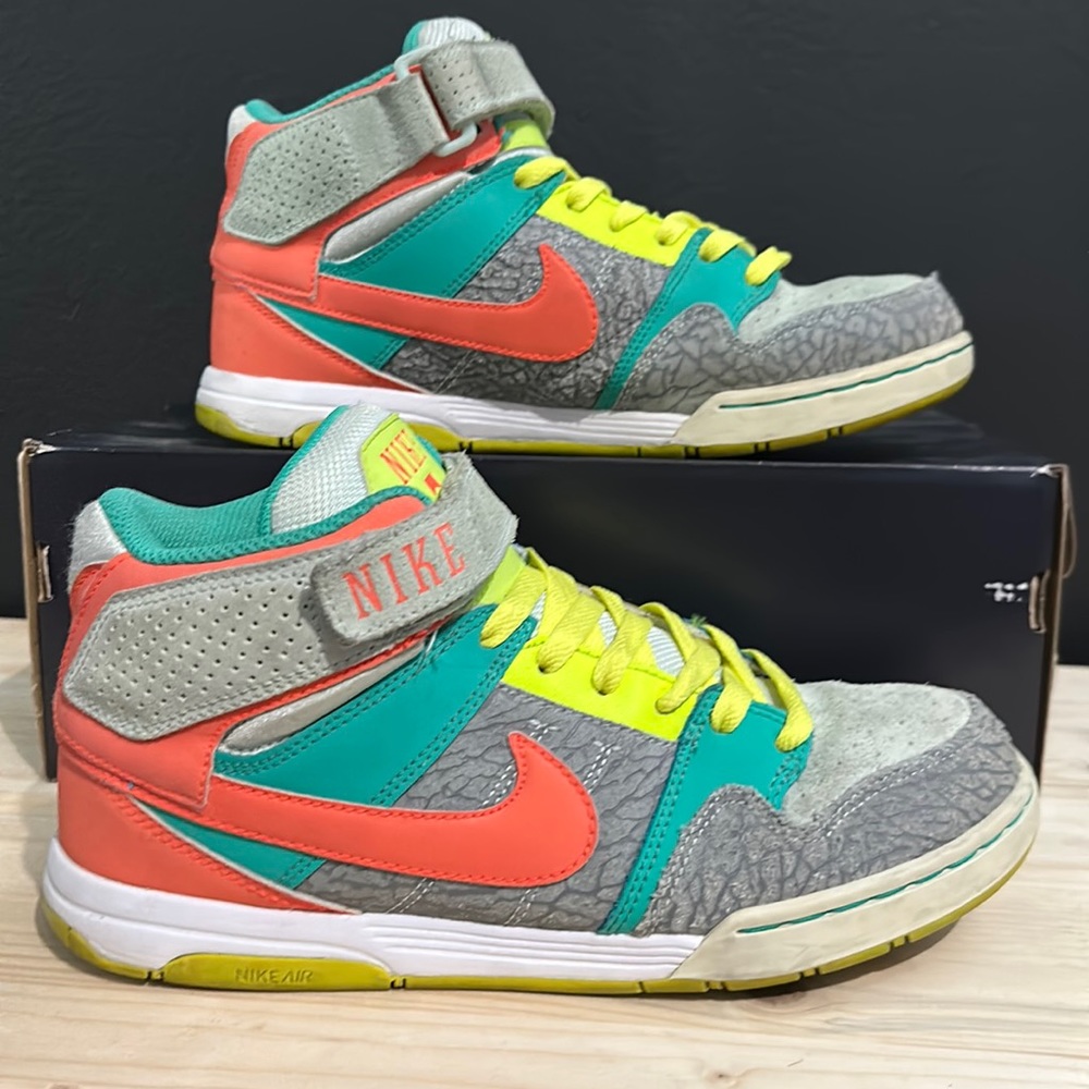 Nike Air Morgan SB Dunk High Neon Orange Teal Yellow M8.5